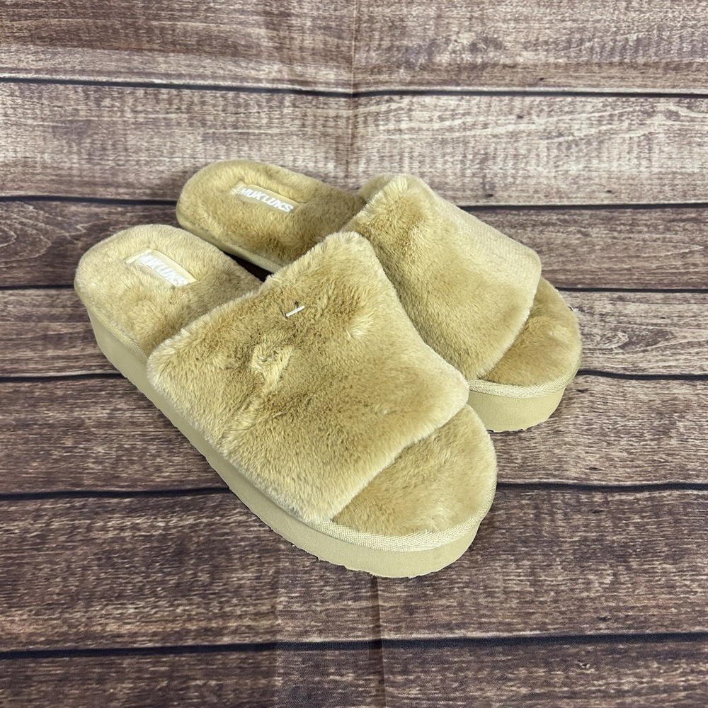 Muk Luks Women's Kirstey Slide Platform Slippers (Size Medium/7-8)